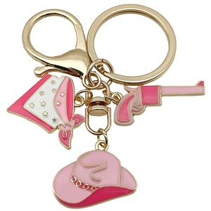 Llavero de Metal con Colgante de Pistola, Estilo Vaquero Vintage, Color Rosa, para Monedas, Decoración para <span class=keywords><strong>AirPods</strong></span> - Product Image 4