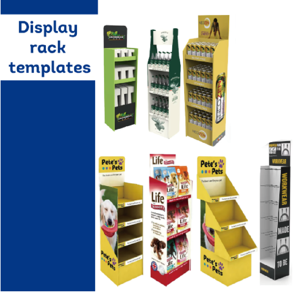 Apache Customizable Pegboard FSDU Display Stand Cardboard Display Rack for Retail Store & Supermarket Display Shelf — view 3