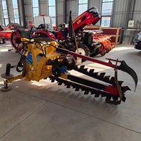 Zanjadora de Cadena con Caja de Cambios y Rodamientos para Uso Agrícola, Potencia de 50-220 HP, para Zanjado en Suelos Blandos