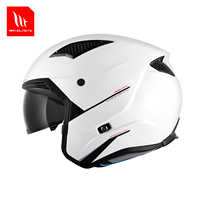Casco Moto Street Fighter Retrò Vintage per Moto, Ciclomotore, ATV, Cruiser, Scooter con Certificazione DOT ECE CCC Nuovo in ABS