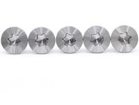 Vis à tête plate en acier inoxydable métrique anti-vol et anti-effraction, classes 10.9 et 12.9, à dents complètes, en forme d'étoile ou de fleur