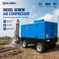 Kompresor Udara Diesel Portabel 25Bar Tekanan Tinggi BCY1250-25 1250CFM 295kW dengan Pompa Sekrup Bertenaga Yuchai untuk Pertambangan