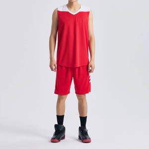 Ensembles d'uniformes de basketball personnalisés de haute qualité pour adultes, tenue décontractée, nouveau design, respirant, 100 % polyester, sans manches - Product Image 3