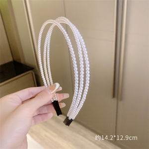 Serre-tête coréen en perles, style princesse, polyvalent, rétro, accessoire de coiffure féerique, très tendance chez les influenceurs - Product Image 6