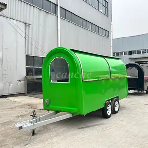 Camion de restauration mobile personnalisé de 4 m, kiosque de cuisine pour hamburgers et pizzas, remorque de camping - Product Image 1