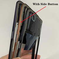 Cadre d'écran LCD pour téléphone portable Xiaomi Redmi Note 10 Pro avec lentille de caméra en verre, boîtier avant, châssis central, coque Note10
