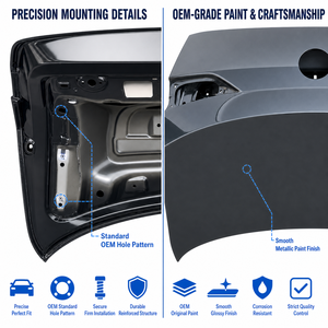 Pour Mercedes <span class=keywords><strong>GLA</strong></span> C118 Hayon de coffre 2020-<span class=keywords><strong>2023</strong></span> OEM 1187500600 Fixation par boulons Sans modification Panneau en acier Homologué ECE Certifié DOT - Product Image 4