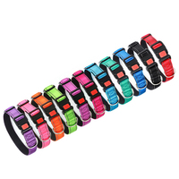 Collier Réfléchissant Ajustable en Nylon Rembourré pour Chien et Chat, avec Boucle de Sécurité et Rubans Lumineux Décoratifs – Vente en Gros