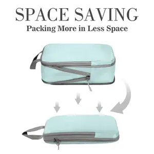 Compression Packing Cube Waterprppf Clothing Storage Bags Packing Cubes Travel Luggage Packing Organizers