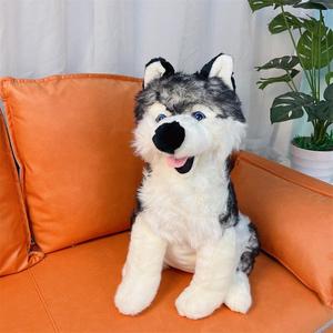 Stuffed Animal-Comforting Companion-Ultra Soft Realistic Animal Plush Toy 40cm Sitting <strong>Wolf</strong> - Product Image 6