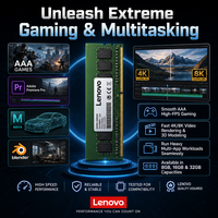 Mémoire RAM DDR4 DDR5 d'origine Lenovo pour ordinateur de bureau, 8 Go, 16 Go, 32 Go, 2666 MHz, 3200 MHz, 4800 MHz, 5600 MHz, UDIMM, pour mise à niveau d'ordinateur de bureau