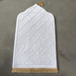 Tappetino da preghiera per adulti con cuscino al ginocchio-Extra morbido tappeto islamico Premium in rilievo a 17 colori, regalo musulmano perfetto per Eid & Wedding - Product Image 2