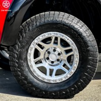Jantes tout-terrain forgées en aluminium 6061-T6 DW Wholesale, 18, 20, 21, 22 pouces, couleur argent, compatibles avec les camionnettes Ford, prix usine, fournisseur.