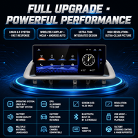 Untuk Lexus CT200 2012-2018 Radio Mobil 10.25 Inch Pemutar Video Multimedia Stereo Navigasi Carplay Dengan kenop pabrik asli