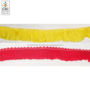 OEM Silk Bullion Twisted Fringe Gold & Maroon Fringe Wholesale Decoration Bullion Fringe All Metal Wire or Silk Threads <b>Trimming</b> - Product Image 4