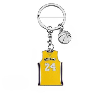 Porte-clés OEM EDM DEMO Sport en alliage de zinc, imprimé UV, fait main, léger, avec photo numérique, thème basketball, <span class=keywords><strong>maillot</strong></span> de basket, club - Product Image 3