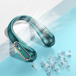 Cổ fan hâm mộ có thể sạc lại mùa hè hiển thị kỹ thuật số điện thông gió không cánh cổ fan hâm mộ cổ Cooler Fan - Product Image 4