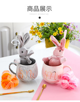 Nouvel ensemble de tasses à café en céramique pour couple 2026, texture marbre, avec cuillère, dans un coffret cadeau, idéal pour les mariages et les cadeaux de remerciement pour les invités