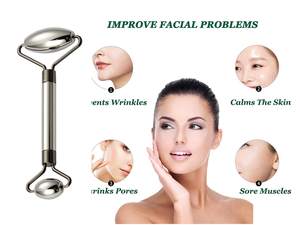 <span class=keywords><strong>Rullo</strong></span> di Ghiaccio in Metallo Solido per la Cura della Pelle del Viso e degli Occhi, Riduce il Gonfiore, Previene le Rughe, <span class=keywords><strong>Massaggiatore</strong></span> <span class=keywords><strong>Facciale</strong></span> in Acciaio Inossidabile - Product Image 3