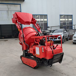 Betoniera Autocaricante Compatta da 350L per Uso Domestico, Trasporta e Miscela, Betoniera Cingolata - Product Image 3