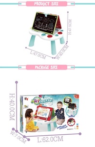 DIY Farbmalerei Abwischbare Magnetische Schreibtafel Doppelseitiger Kunststoff Kinder-Zeichentisch KSF Marke - Product Image 3