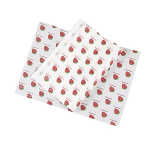 Custom Color Color Sheets for Burger Sandwich Cafe Service Logo Pattern Optional Food Grade Packing Supply Wax Paper - Product Image 2
