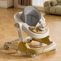 Trotteur Bébé Pliable Facile à Utiliser, Coussin Confortable, Poussette Multifonctionnelle avec Musique et Lumières, Châssis en Plastique – Vente Flash