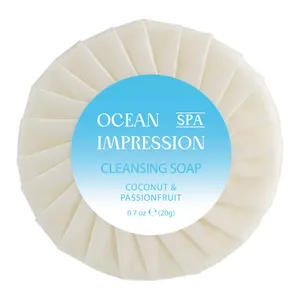 Factory Supplier Skin Moisturizing Relaxing Round Toilet Body Cleansing Whitening Spa Massage Disposable Hotel Bath Soap