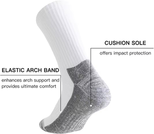 Men's Athletic Crew <b>Socks</b> Moisture Wicking Breathable Cushioned Anti-Bacterial <b>Running</b> Arch Support High Quality Wholesale - Product Image 3