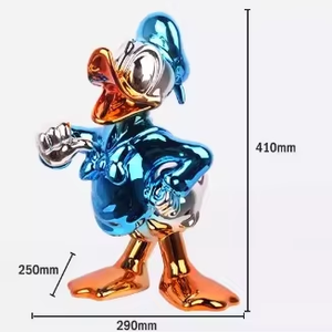 Escultura de Resina Personalizada, Moderna y Elegante, de Personajes de TV, Cine y Dibujos Animados, Estatua de Tío Patricio McDuck a Tamaño Real en Cromo, Coleccionable - Product Image 2