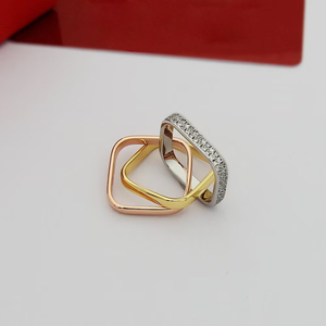 <span class=keywords><strong>Bague</strong></span> de luxe pour femme, trois couleurs, trois anneaux, diamant, marque de créateur, tendance <span class=keywords><strong>Carter</strong></span>, <span class=keywords><strong>bague</strong></span> pour homme, cadeau d'anniversaire, vente chaude - Product Image 5