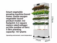 Jardinière hydroponique verticale intelligente personnalisable à plusieurs niveaux, arrosage motorisé, culture sans sol écologique, facile à utiliser pour la maison