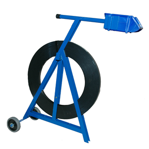 Distributeur mobile de cerclage en acier enroulé par ruban avec roues en caoutchouc - Product Image 2