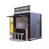 Kiosque à café personnalisé en plein air, kiosque de centre commercial, boutique en conteneur de 10 pieds, boutique éphémère de luxe, boutique moderne de bonne qualité, hôtel à bas prix, boutique de restauration rapide