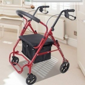 Chariot de courses portable à quatre roues avec freins, pliable pour les personnes âgées, usage domestique, 4 roues en PU, panier amovible - Product Image 2