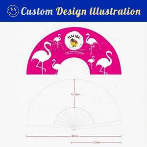 Wholesale Custom 23cm PVC Plastic Hand Fan in Various Styles Patterns for Home Decoration Business <b>Gifts</b> for <b>Easter</b> Occasions - Product Image 5