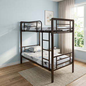 Cama litera doble XL de estilo industrial, capacidad de carga de 150 kg, garantía de 2 años, para dormitorio, escuela, hospital, hotel - Product Image 3