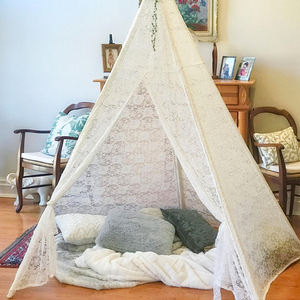 Cadeau de luxe en dentelle <span class=keywords><strong>King</strong></span> Size Pop up Kids Playhouse Tipi <span class=keywords><strong>Tente</strong></span> pour fête - Product Image 6