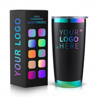 Bouteille d'eau en acier inoxydable de 40 oz avec poignée, paille, gobelet de voyage, mug de camping, gobelet isotherme, revêtement personnalisé en poudre, revêtement or arc-en-ciel