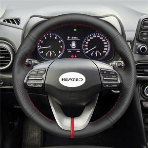 <span class=keywords><strong>Funda</strong></span> de Cuero para <span class=keywords><strong>Volante</strong></span> de Veloster 2019, <span class=keywords><strong>I30</strong></span> 2017-2019, Elantra 2019, <span class=keywords><strong>Volante</strong></span> de 4 Radios - Product Image 2