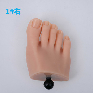 Venta directa de fábrica, herramientas de práctica de pedicura, dedos de los pies de silicona suave con soporte de Base para manicura, práctica de uñas - Product Image 6