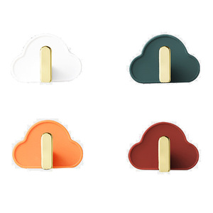 Creative Cloud Shape Adhesive <b>Hooks</b> 4 Pack Self Adhesive Removable <b>Wall</b> Mounted For Bathroom Kitchen Door <b>Key</b> Towel Organizer - Product Image 5