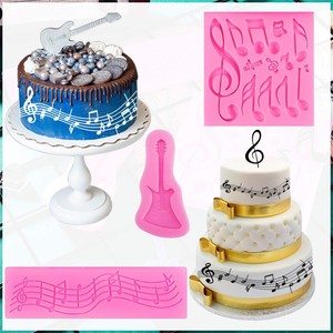 Music Symbol Chocolate Molds Guitar <b>Cake</b> <b>Decorating</b> Fondant Mold Reusable 4.53inch 11.5cm Themed Party <b>Supplies</b> - Product Image 5