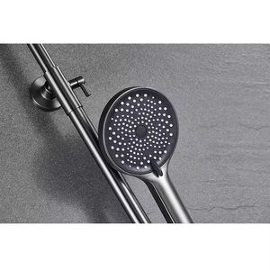 Nouvelle arrivée 2026, ensemble <span class=keywords><strong>de</strong></span> <span class=keywords><strong>douche</strong></span> <span class=keywords><strong>de</strong></span> salle <span class=keywords><strong>de</strong></span> bain <span class=keywords><strong>de</strong></span> haute qualité en laiton noir chromé, 4 fonctions, jet <span class=keywords><strong>de</strong></span> <span class=keywords><strong>pluie</strong></span> étoilé, <span class=keywords><strong>douche</strong></span> pressurisée - Product Image 4