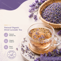 Teh Bunga Lavender Kering Grosir, Kuncup Lavender, Teh Herbal Daun Lepas, Aroma Bunga, Pasokan Massal, OEM ODM, Pemasok Label Pribadi