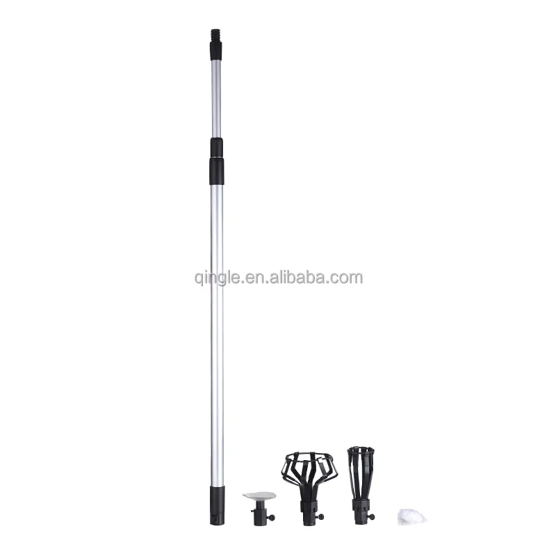 Qingle 2022 new Light bulb changer tool with 3 sections aluminum extendable handle telescopic pole kit