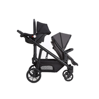 Ensemble de siège auto et poussette pour bébé de qualité supérieure Poussette double pour bébé de 0 à 3 ans