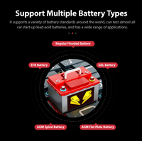 Testeur de batterie de voiture Kingbolen BM560 6V 12V BM580 avec test de démarrage, disponible depuis nos entrepôts USA et UE