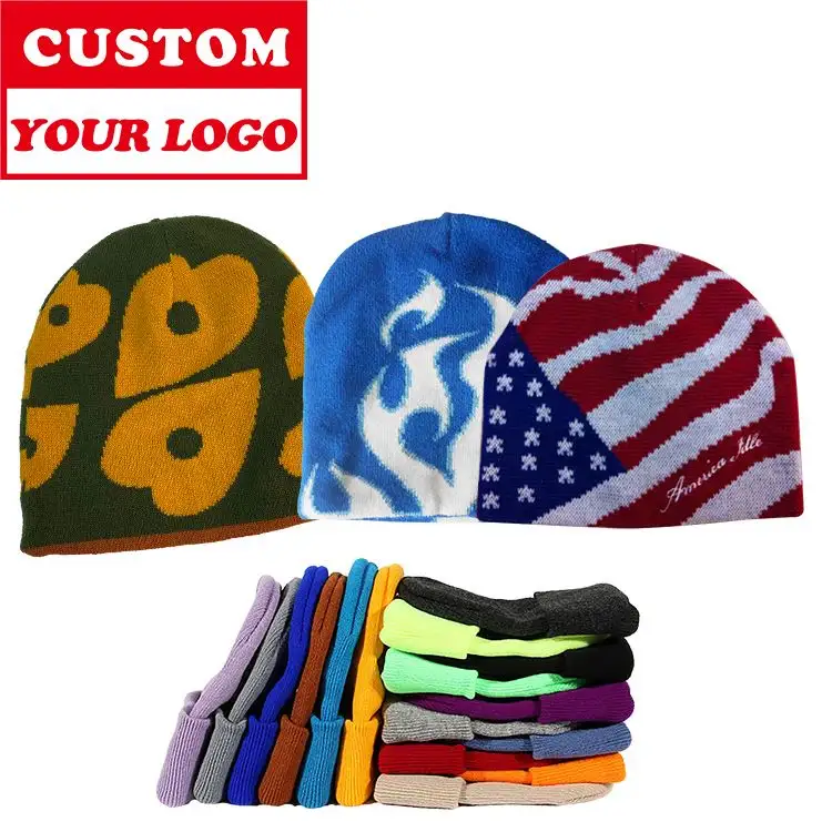 Comfortable to Wear High Quality Knitted Shawl football mens beanies