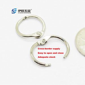 YIWANG 0.6 pouces métal argent feuilles mobiles livre liant anneau nickelé articulé joint torique - Product Image 1